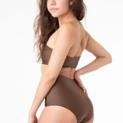 Los Angeles Apparel Women's RNT065 - Classic High Waist Bikini Bottom