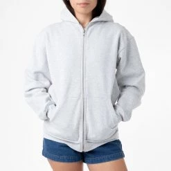 Los Angeles Apparel Women's HF-10 Unisex - 14oz. Heavy Fleece Zip Up Hooded Sweatshirt 22 Los Angeles Apparel Women's HF-10 Unisex - 14oz. Heavy Fleece Zip Up Hooded Sweatshirt
