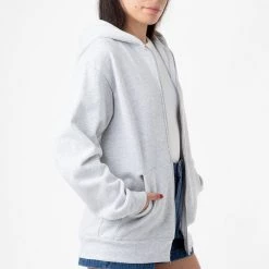 Los Angeles Apparel Women's HF-10 Unisex - 14oz. Heavy Fleece Zip Up Hooded Sweatshirt 17 Los Angeles Apparel Women's HF-10 Unisex - 14oz. Heavy Fleece Zip Up Hooded Sweatshirt