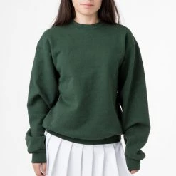 Los Angeles Apparel Women's HF07GD Unisex - 14oz. Garment Dye Heavy Fleece Pullover Crewneck Sweatshirt