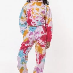 Los Angeles Apparel CF399TD - Tie Dye Cropped Pullover Hoodie 8 Los Angeles Apparel CF399TD - Tie Dye Cropped Pullover Hoodie