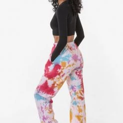 Los Angeles Apparel Women's CF394TD - Tie Dye High Waist Sweatpants