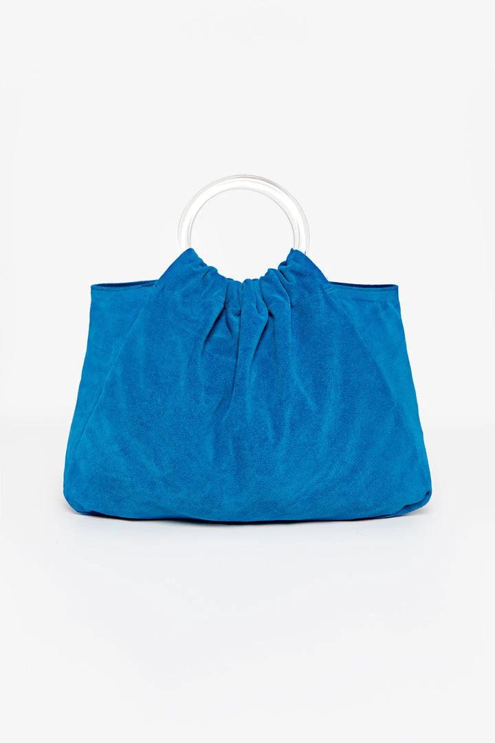 Los Angeles Apparel RLH3480 - Suede Acrylic Ring Bag Women's 7 Los Angeles Apparel RLH3480 - Suede Acrylic Ring Bag Women's