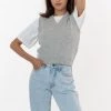 Los Angeles Apparel RFK313 - Cashmere Knit V-Neck Vest Women's 1 Los Angeles Apparel RFK313 - Cashmere Knit V-Neck Vest Women's
