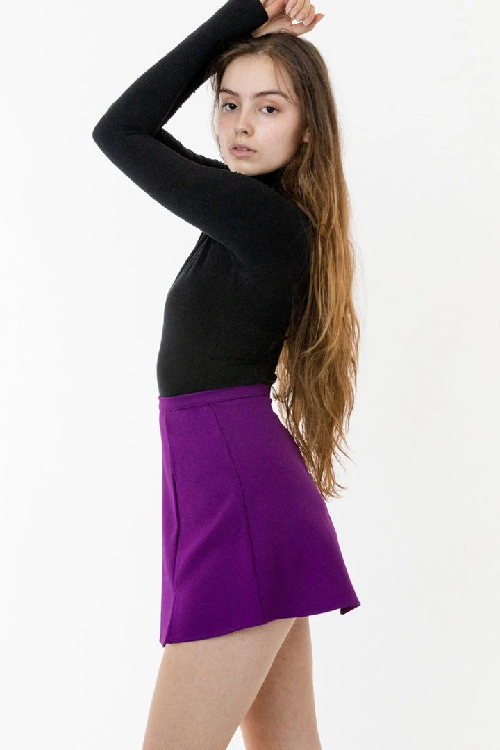 Los Angeles Apparel Women's RGB3818 - The Valley A-Line Skirt 8 Los Angeles Apparel Women's RGB3818 - The Valley A-Line Skirt
