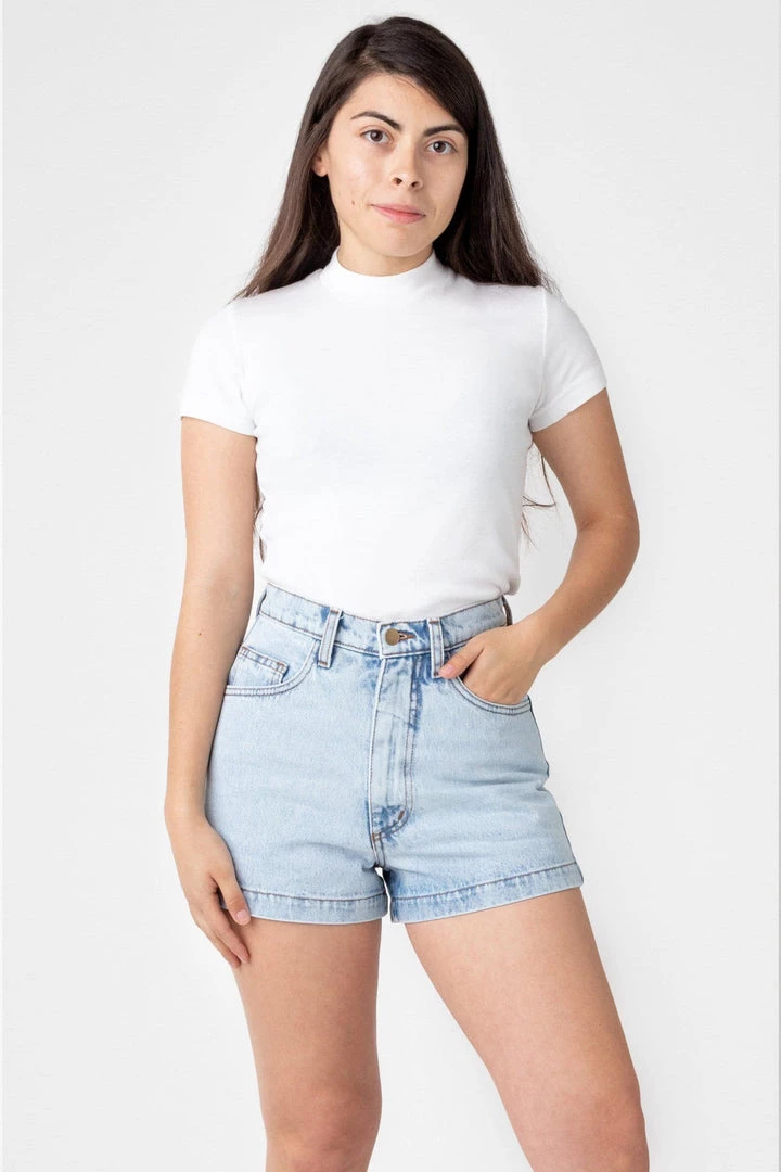 Los Angeles Apparel RDNW04 - Denim Loose Short Women's 5 Los Angeles Apparel RDNW04 - Denim Loose Short Women's