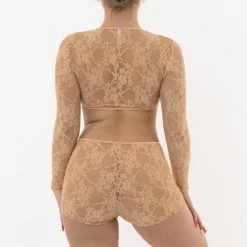 Los Angeles Apparel Women's FNS030 - Floral Lace Girly Lounge Short 11 Los Angeles Apparel Women's FNS030 - Floral Lace Girly Lounge Short