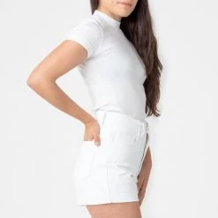 Los Angeles Apparel RBDW05GD - Bull Denim Garment Dye Cuff Short Women's