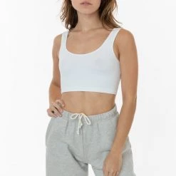 Los Angeles Apparel 8383GD - Garment Dye Cotton Spandex Crop Tank