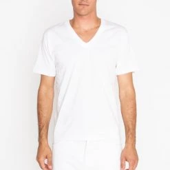 Los Angeles Apparel Women's 24056 Mix - Fine Jersey V-Neck T-Shirt