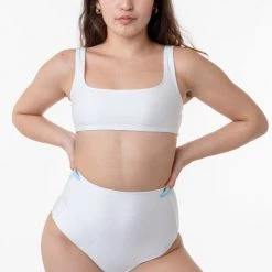 Los Angeles Apparel Women's RNT065 - Classic High Waist Bikini Bottom