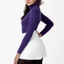 Los Angeles Apparel RCT380 - Cotton Twill Button-Front Skort Women's