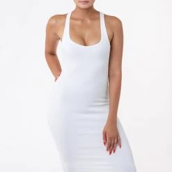 Los Angeles Apparel 3386GD - Heavy 2x1 Rib Racerback Dress Women's