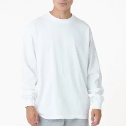 Los Angeles Apparel 1406GD Mix - Long Sleeve Garment Dye Mockneck T-Shirt