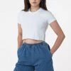 Los Angeles Apparel Women's 23302 - Fine Jersey Crop Top