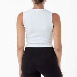 Los Angeles Apparel 4365 - Baby Rib Sleeveless Crew Neck Women's