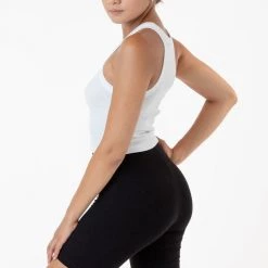 Los Angeles Apparel 4328 - Sporty Baby Rib Crop Tank Women's