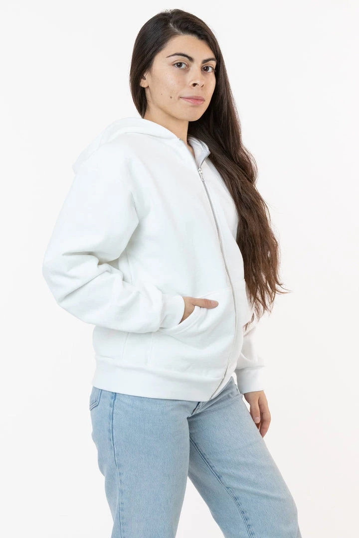 Los Angeles Apparel Women's HF-10 Unisex - 14oz. Heavy Fleece Zip Up Hooded Sweatshirt 6 Los Angeles Apparel Women's HF-10 Unisex - 14oz. Heavy Fleece Zip Up Hooded Sweatshirt