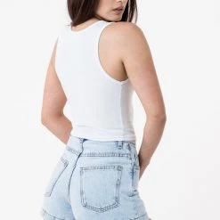 Los Angeles Apparel 4308 - Baby Rib Crop Tank