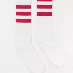 Los Angeles Apparel CALFSOCK - Unisex 3-Stripe Calf Sock Women's