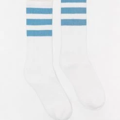 Los Angeles Apparel CALFSOCK - Unisex 3-Stripe Calf Sock Women's