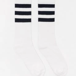 Los Angeles Apparel CALFSOCK - Unisex 3-Stripe Calf Sock Women's