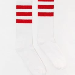 Los Angeles Apparel CALFSOCK - Unisex 3-Stripe Calf Sock Women's