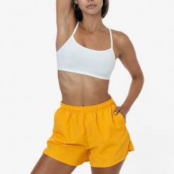 Los Angeles Apparel RNF314 - Women's Nylon Track Shorts 21 Los Angeles Apparel RNF314 - Women's Nylon Track Shorts