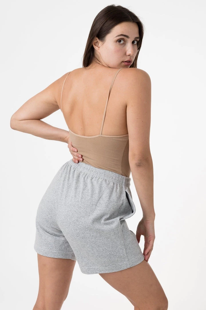 Los Angeles Apparel MT42 Unisex - 8oz. Mock Twist Gym Shorts Women's 9 Los Angeles Apparel MT42 Unisex - 8oz. Mock Twist Gym Shorts Women's