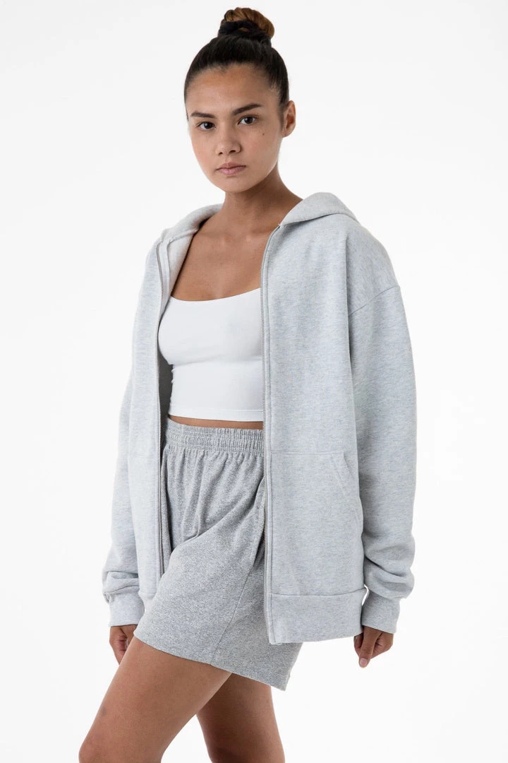 Los Angeles Apparel Women's HF-10 Unisex - 14oz. Heavy Fleece Zip Up Hooded Sweatshirt 3 Los Angeles Apparel Women's HF-10 Unisex - 14oz. Heavy Fleece Zip Up Hooded Sweatshirt