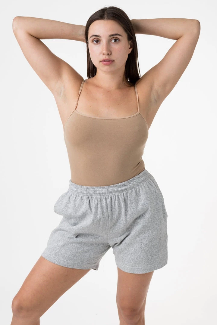 Los Angeles Apparel MT42 Unisex - 8oz. Mock Twist Gym Shorts Women's 5 Los Angeles Apparel MT42 Unisex - 8oz. Mock Twist Gym Shorts Women's