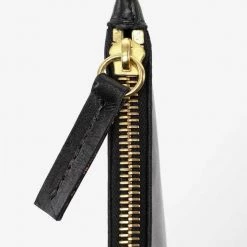 Los Angeles Apparel RLH3413 - Large Leather Zip Pouch Women's